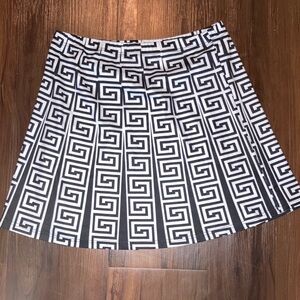 Geometric Black and White Women's Skirt